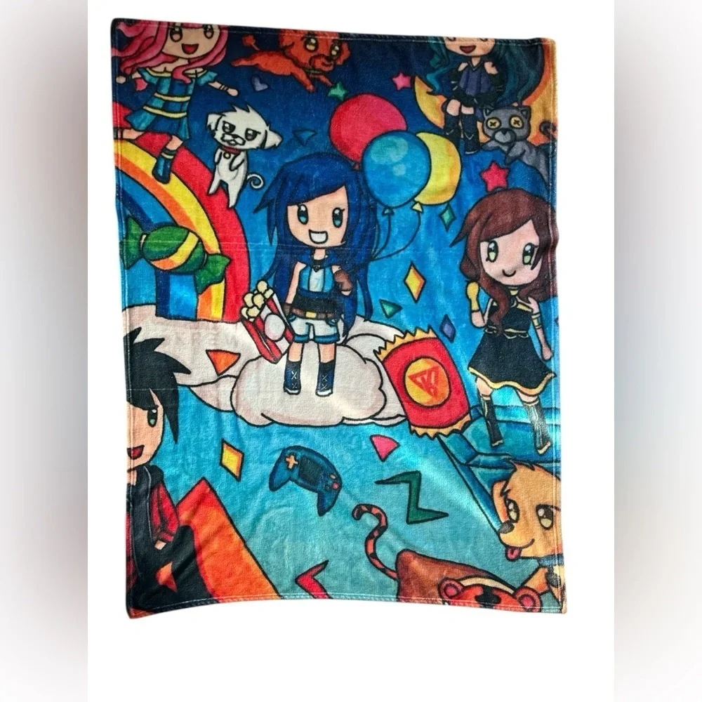 The Krew Anime Kids Blanket Throw Juniper Soft Throw Blanket 4'x3.5' No Tag